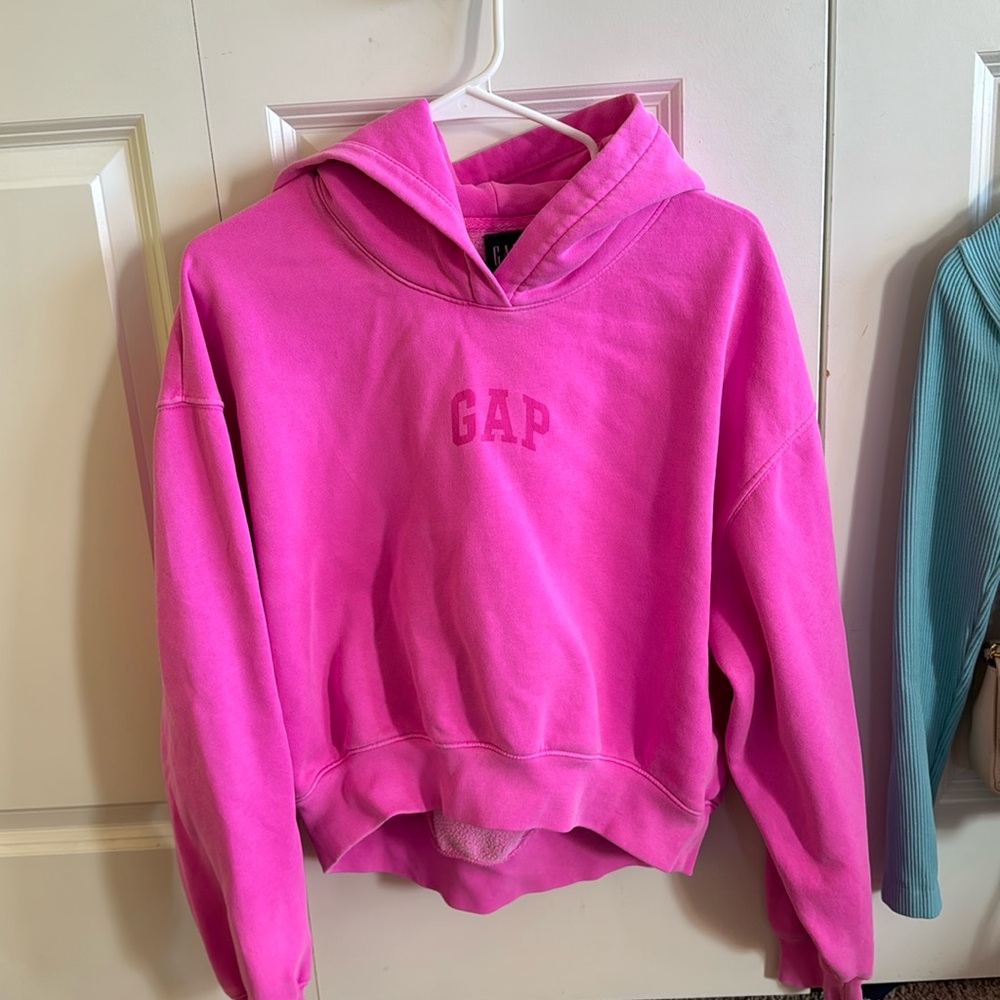 Hot pink gap hoodie size small
